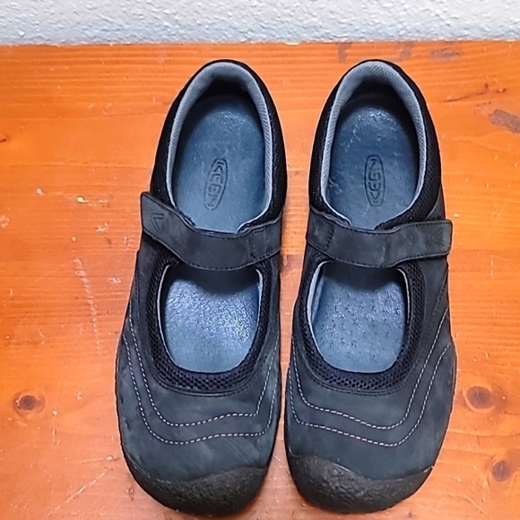 KEEN AMSTERDAM BLACK NUBUCK LEATHER MARY JANE WOMEN'S SHOES SIZE 8.5 - Picture 10 of 11